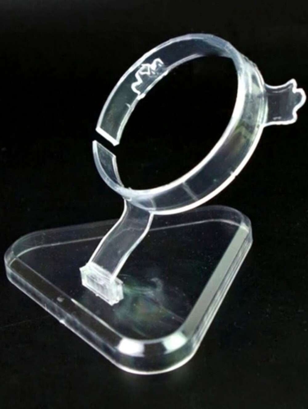 Clear Acrylic 2pc Bracelet or Watch Triangle Jewelry Storage & Display Stand